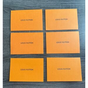 Lot of 6 Authentic Louis Vuitton Gift Envelopes 5 X 3.5 Inch‎